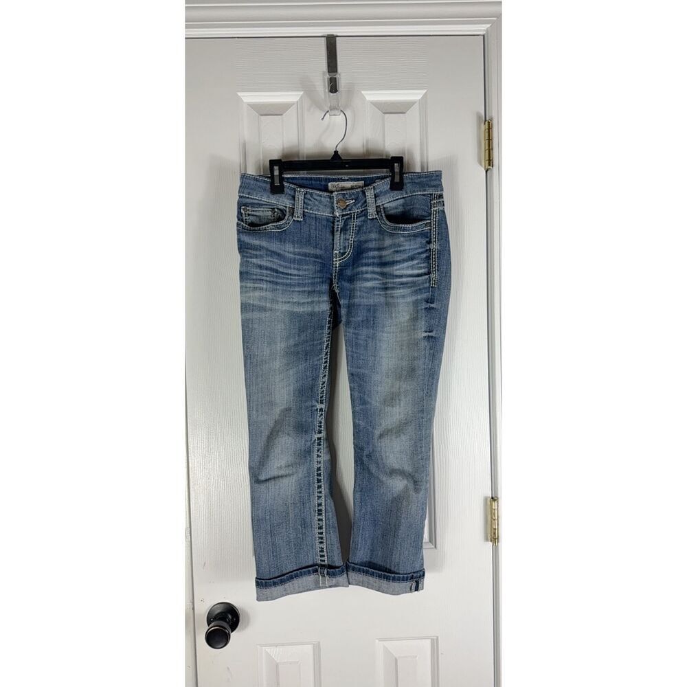 Buckle Women’s Cropped Sabrina Cuffed Jeans Size 26